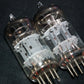 ECC801S Telefunken ECC81 Matched pair Used Tested 85%, Ulm plant, Diamond bottom