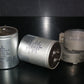 Two vintage Siemens electrolytic capacitors 2500uF / 115V Klangfilm October 1967