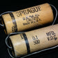 Two vintage SPRAGUE capacitors 0.1uF 500V NOS Guitar Amp MICAMOLD WAX PAPER