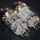 Platinum matched pair ECC81 Tungsram 12AT7 NOS NIB RARE Foil Disc Getter mid 50s