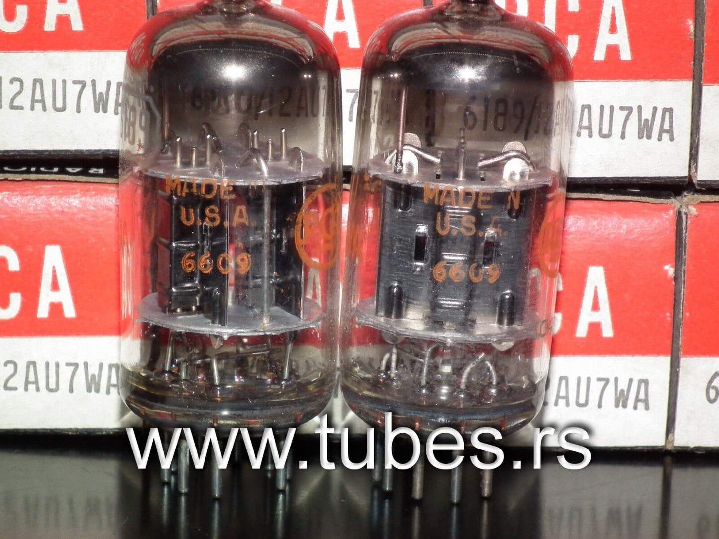6189 RCA 12AU7 NOS NIB ECC82 ECC802S One pcs for Marshal, Fender, Guitar Amps