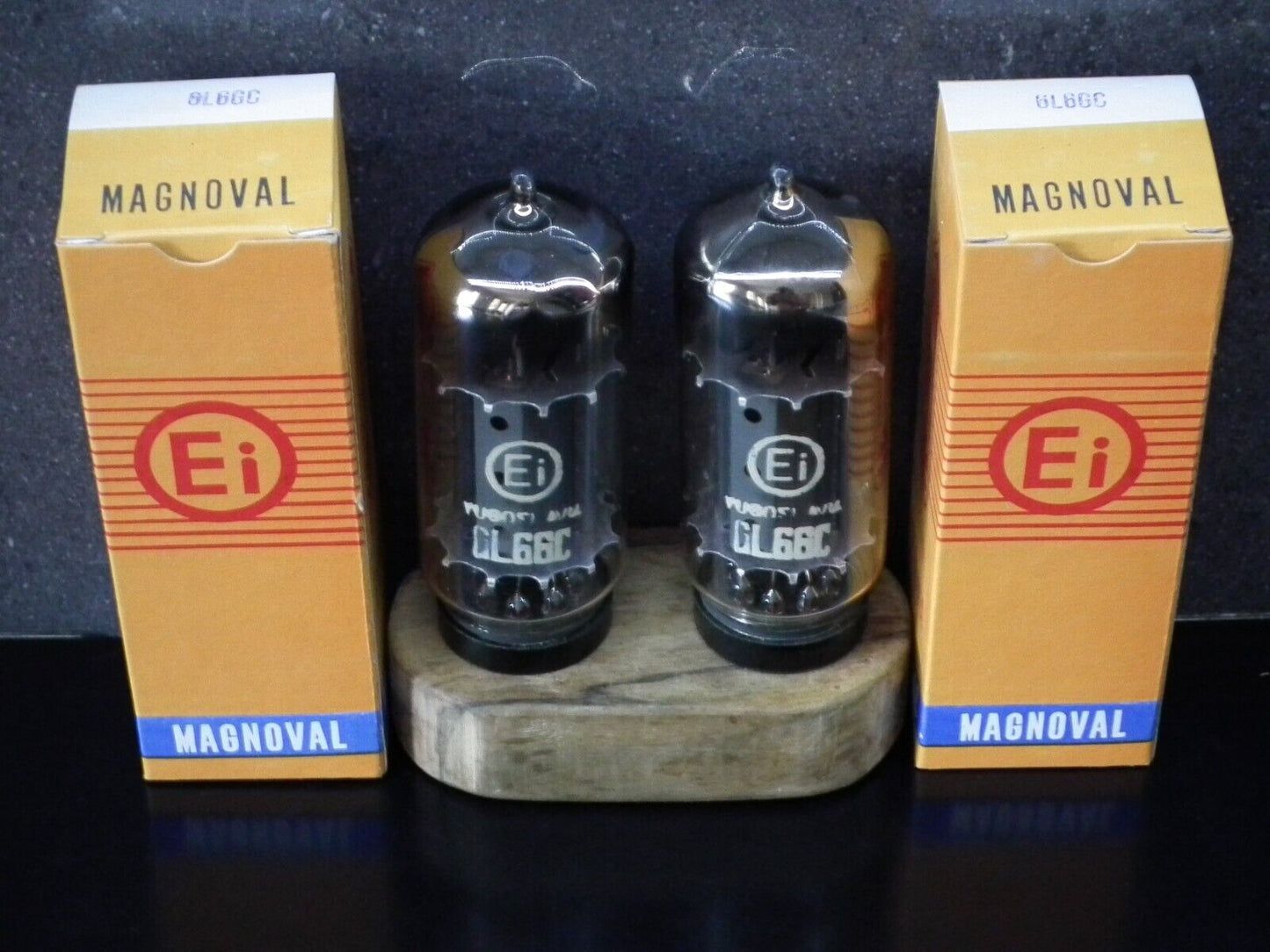 6L6GC EI Yugoslavia Platinum Matched Pair NOS NIB Welded Anodes
