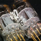 Valvo 6201 (ECC81 12AT7) NOS matched pair rebranded Philips RARE DISC GETTER