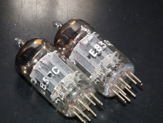 E83CC Siemens & Halske Platinum Matched Pair ECC83 Munich USED tested OK