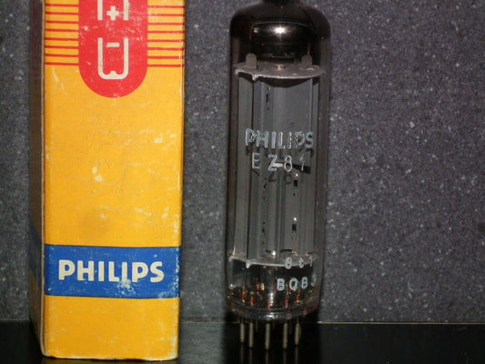 EZ81 Philips Mullard 6CA4 NOS NIB Blackburn tube plant
