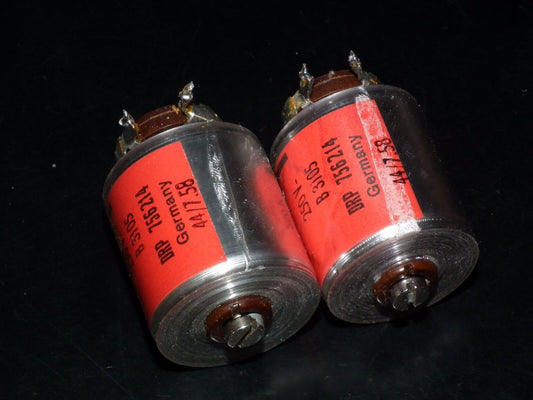 Two vintage Polystyrene Capacitors 60nF 250V Siemens Klangfilm Hi End Styroflex