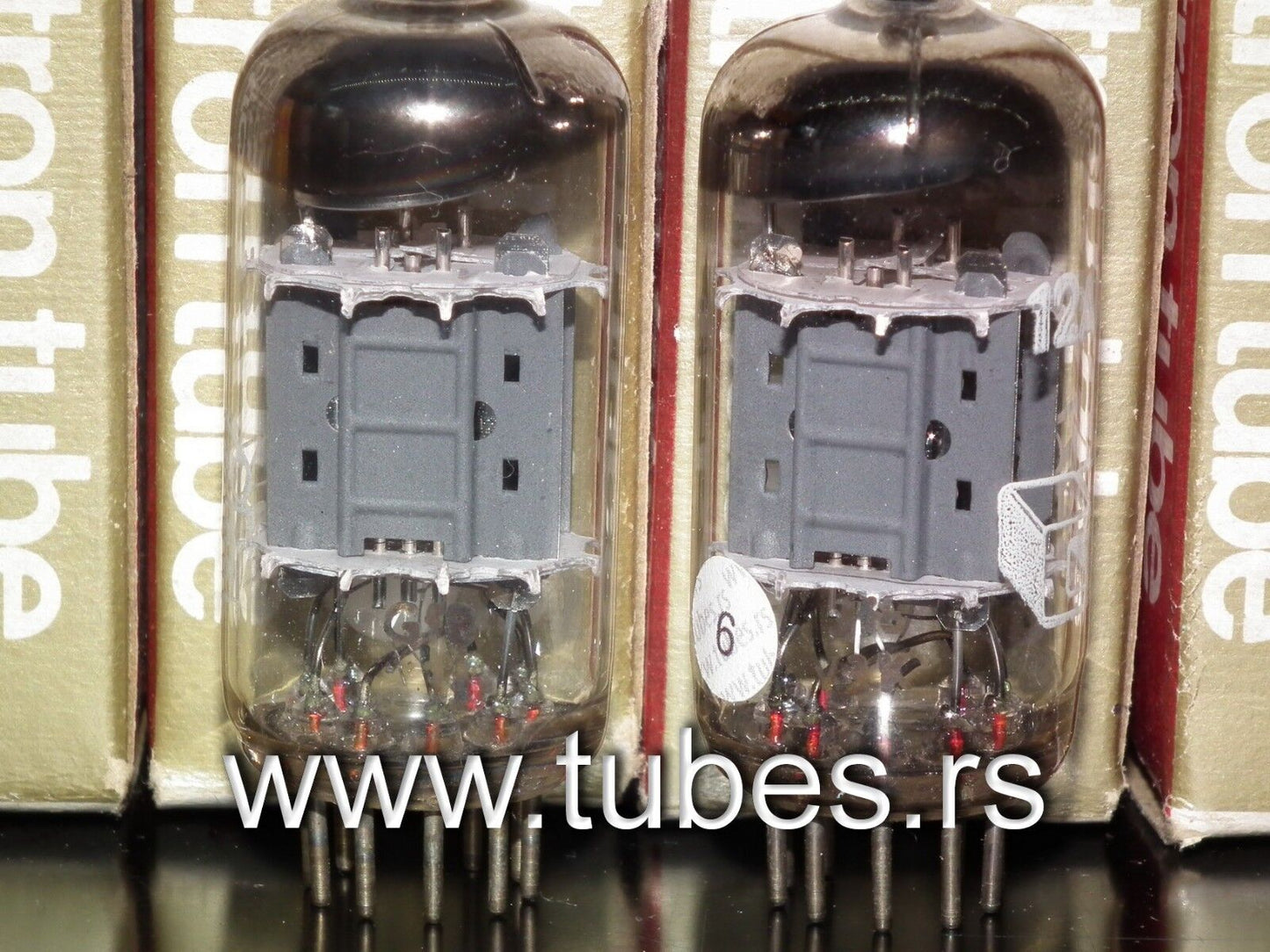 Philips Miniwatt 12AU7 ECC82 rebranded CEI - Platinum Matched Pair