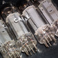 Platinum matched pair EL86 6CW5 Mullard Blackburn NOS OLD TYPE D GETTER, 1962