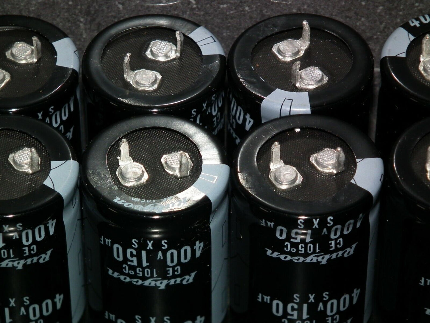 8 pcs Genuine Rubycon JAPAN premium electrolytic capacitors 150uF 400V 150u 150m