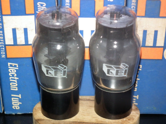 6F6G CEI Canada Platinum Matched Pair NOS NIB Gray Coated Old Type flat getter