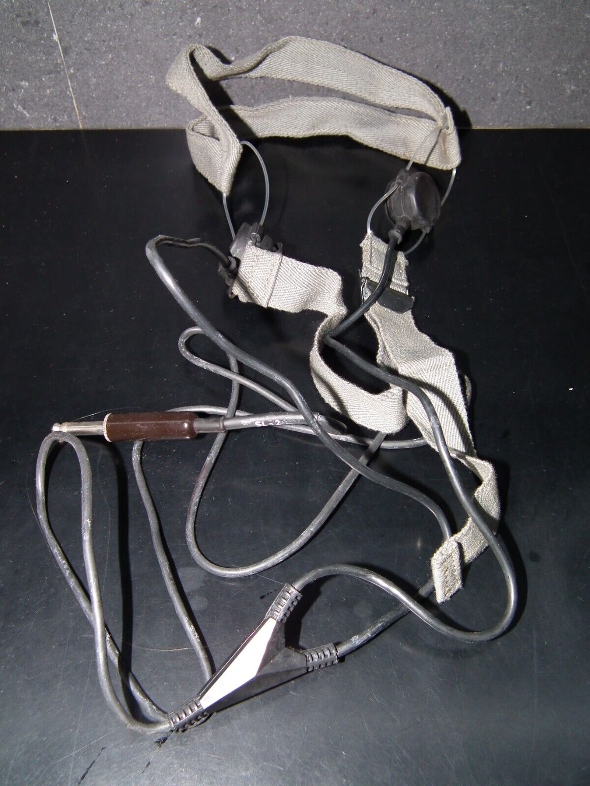 Vintage Yugoslav Army Tactical Military Headphones 6.3mm Jack NOS New Old Stock