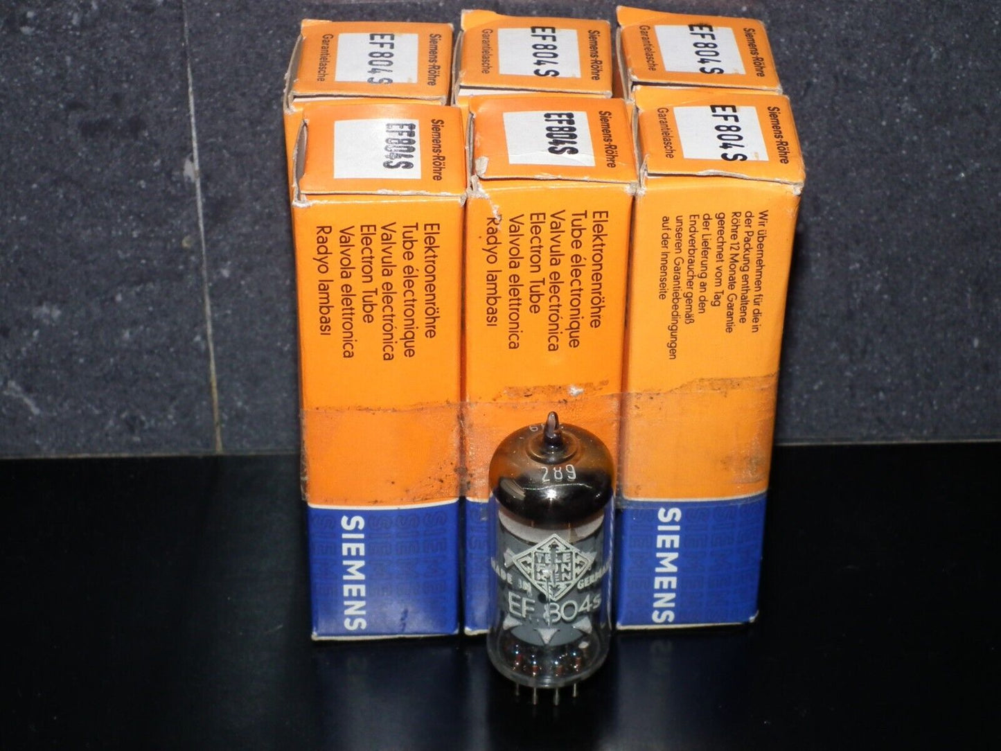 Telefunken EF804S NOS NIB Microphone pentode, low noise, no microphonics Siemens