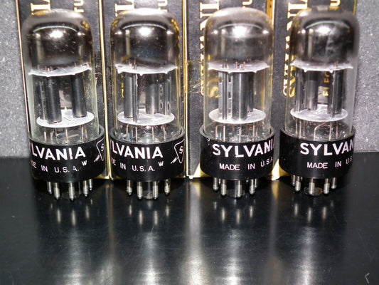 Platinum Matched Pair Sylvania 6SL7GT NOS NIB Chrome Tops