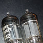 Matched Pair 12AU7 Philips ECC82 Long Anodes 17mm CrossFoil D Getter k63 1957 MP