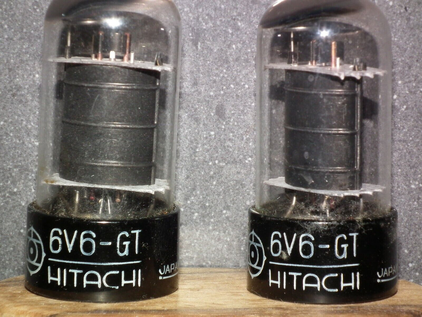 Matched Pair 6V6GT HITACHI Japan USED tested NOS Great Sounding 6V6-GT