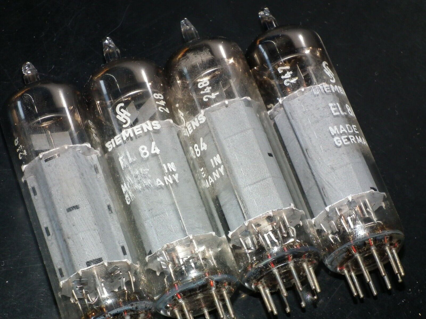 EL84 6BQ5 Siemens Platinum matched quad Munich plant Tested NOS