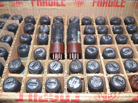 Platinum Matched Pair 6F6GT Fivre NOS Master Pack Box (Quads available)