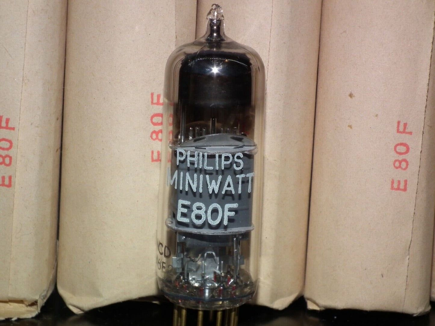 E80F Philips Miniwatt NOS in original wrap packaging 60s EF86 6267 Sub