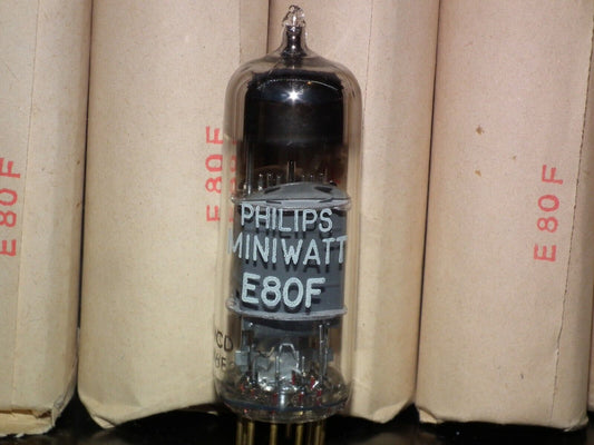 E80F Philips Miniwatt NOS in original wrap packaging 60s EF86 6267 Sub