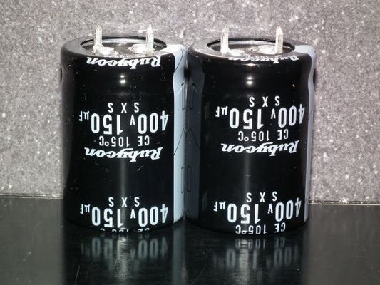 Rubycon JAPAN two electrolytic capacitors 150uF 400V 150u 150mfd SXS Audio Grade
