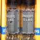 EL84 6BQ5 Mullard - NOS NIB platinum matched pair Blackburn 1971 branded Philips