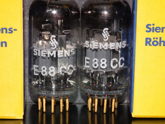 Platinum Matched Pair Siemens E88CC Used Tested NOS Dual Stage Getter A27H Code