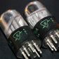 Platinum Matched Pair Sylvania 6SL7GT NOS NIB Chrome Tops Short Bulb Used 135%