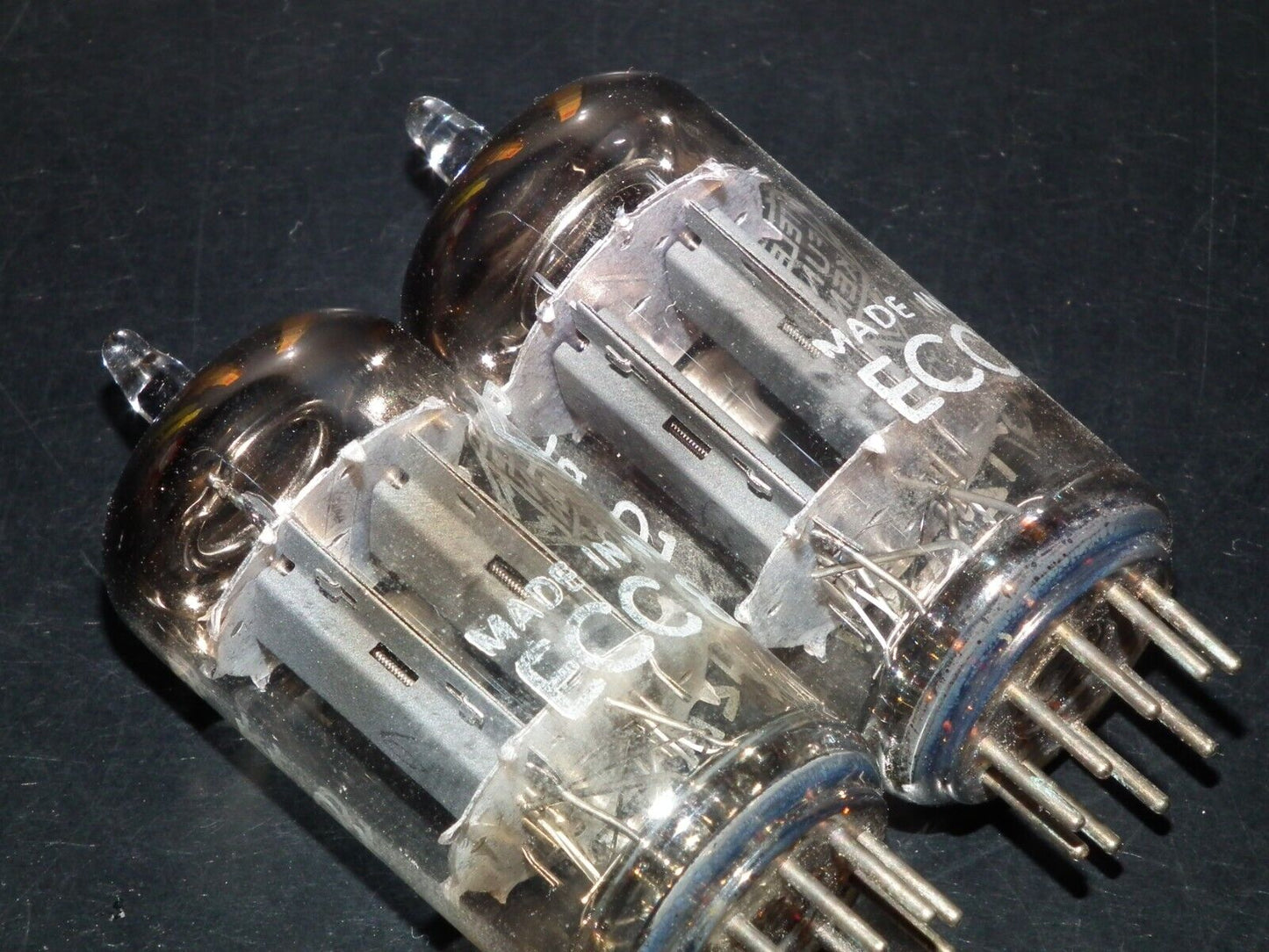 Matched Pair 12AX7 Telefunken ECC83 Tested 85/100% Smooth Anodes DB Berlin Codes