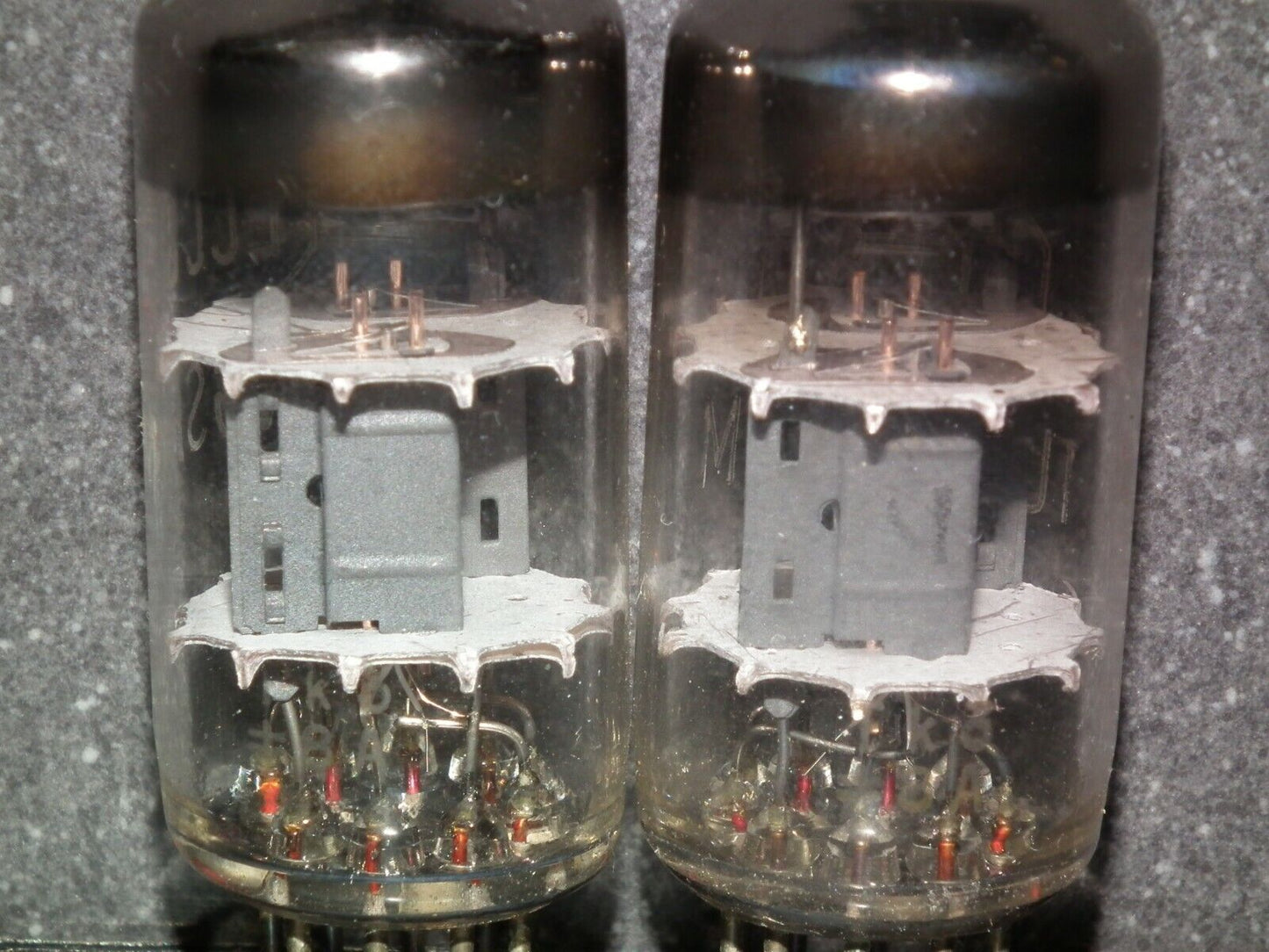 Matched Pair ECC81 12AT7 Siemens old type rebranded Tungsram, white logo (Used)