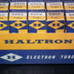 5965 Haltron E180CC 7062 NOS NIB Platinum matched pair, early 60s made in UK