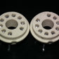 Two VINTAGE NOS Magnoval Vacuum Tube Ceramic Socket for PCB West Germany 60s