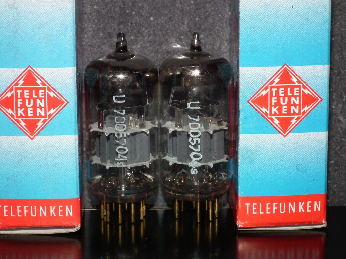 Platinum matched pair E88CC Telefunken 6922 Diamond Bttm Ulm Balanced Tested NOS