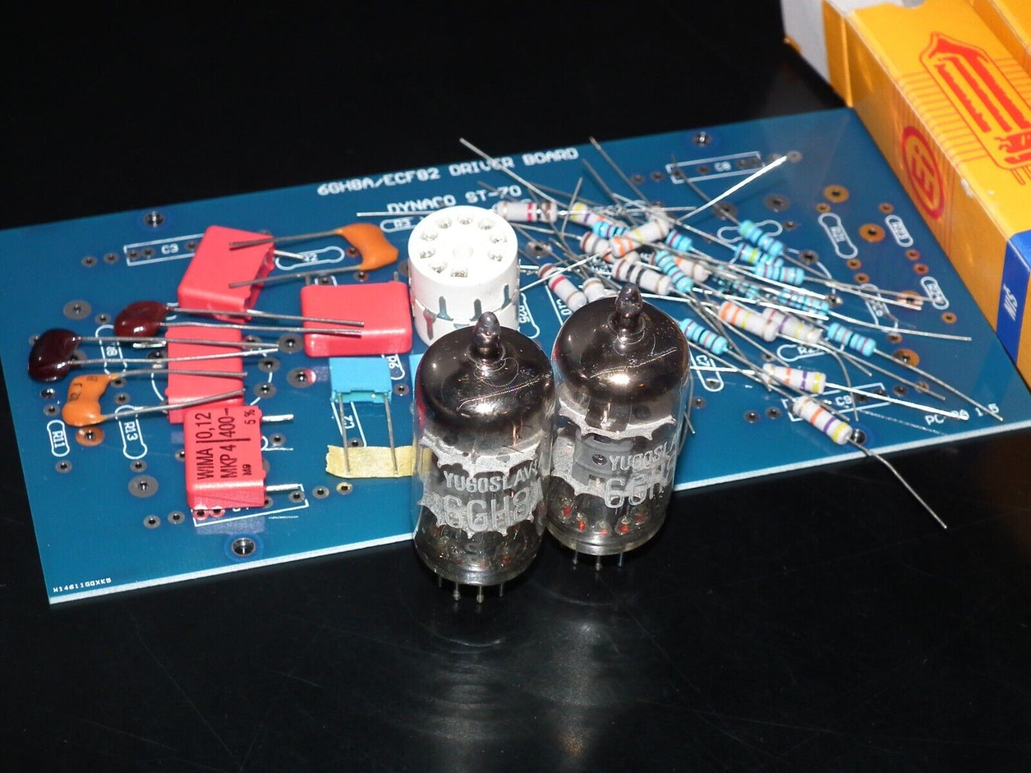 DYNACO ST-70 6GH8A / 6GH8 COMPLETE KIT PC-3 DRIVER BOARD WITH TUBES (NOS Platinum matched pair of 6GH8A EI Philips)
