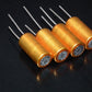 Four vintage NOS electrolytic capacitors 470uF 16V ROE Gold Serie Germany 470mfd
