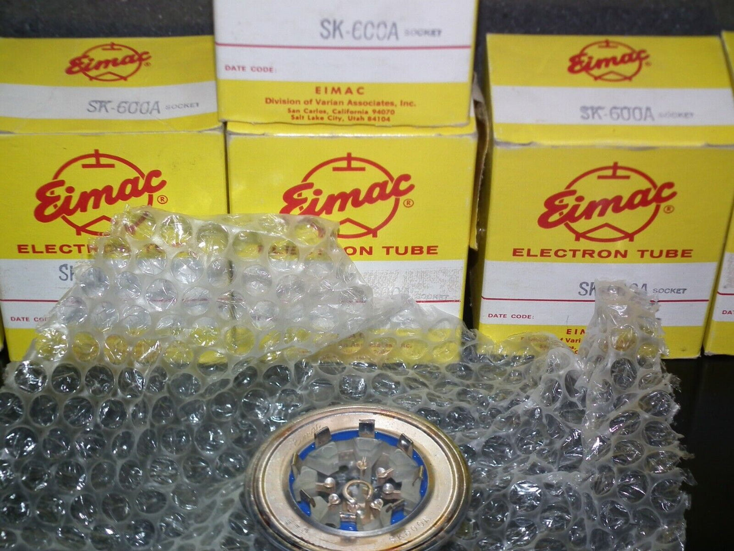 SK-600 NEW Eimac Socket SK600 NOS NIB original box Air System Socket