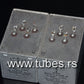 Two vintage Siemens PIO capacitors 4 + 4 uF / 160V Klangfilm from 60s-70s