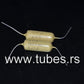 Two vintage Mullard Mustard Philips Capacitors 0.47mfd 160V Marshall,Fender ...