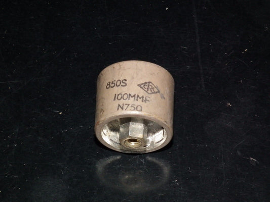 Doorknob Capacitor CRL 850S - 100pF 5KV N750 NOS for transmitters and linear amp