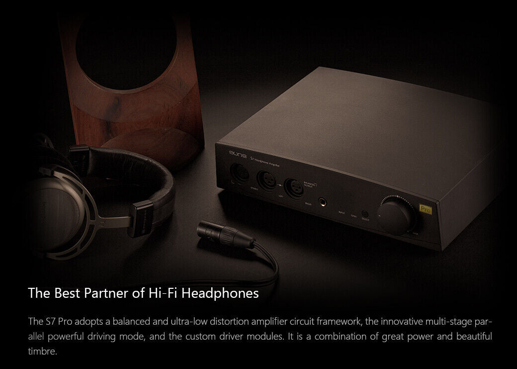 Aune S7 Headphone Amplifier HIFI Audio Earphone AMP Balanced