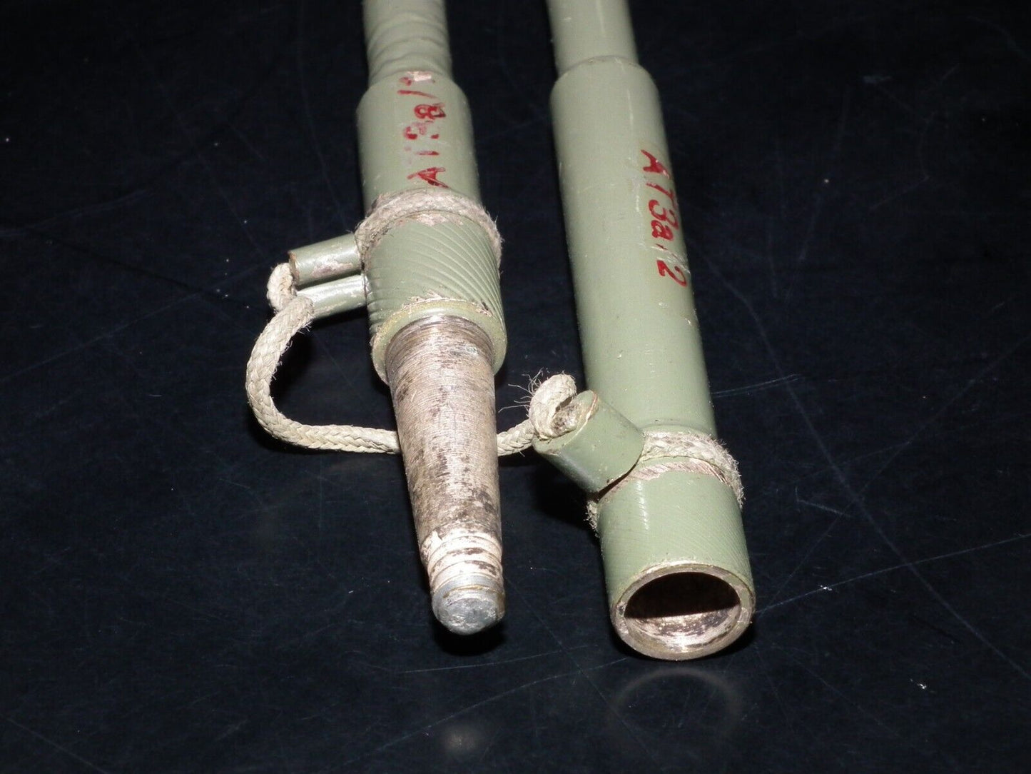NOS Military Whip Collapsible HF VHF Antenna AT-3a/2 2 elements 2.46ft 75cm
