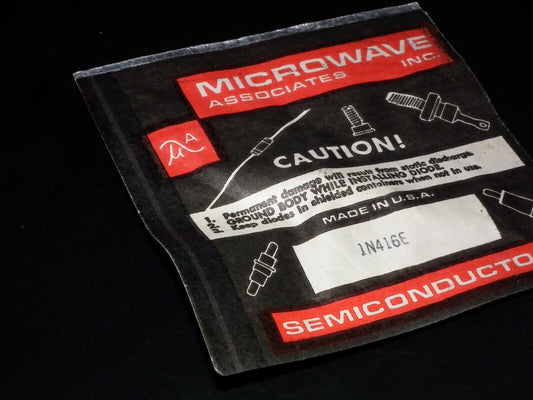 1N46E Microwave MIXER DIODE NOS in original packaging Ludlow - Microwave Ass Inc