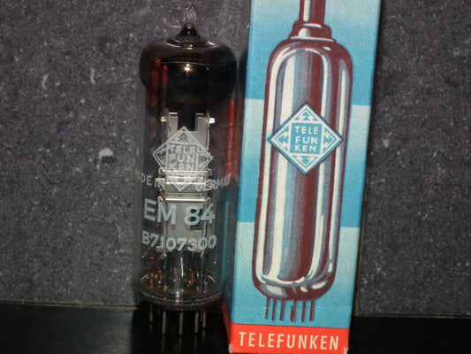 EM84 Telefunken NOS NIB Magic Eye Tuning Eye Old European Tube Radio Receiver