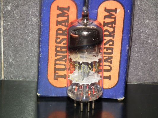 EC92 Tungsram 6AB4 NOS old type late 50s ULTRA RARE FOIL GETTER