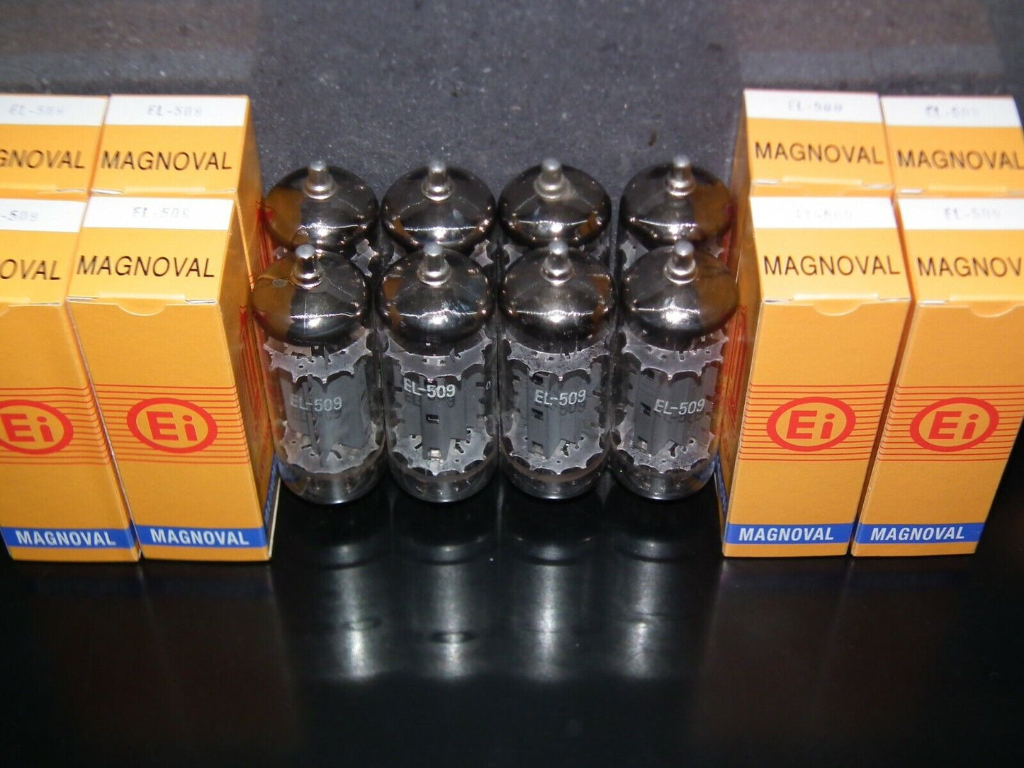 EL509 EL519 6KG6 EI Yugoslavia Philips Triple Mica NOS PLATINUM PAIR (Two tubes)