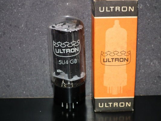 5U4GB RCA Black Anodes (Carbonized Nickel) Rebranded ULTRON NOS NIB