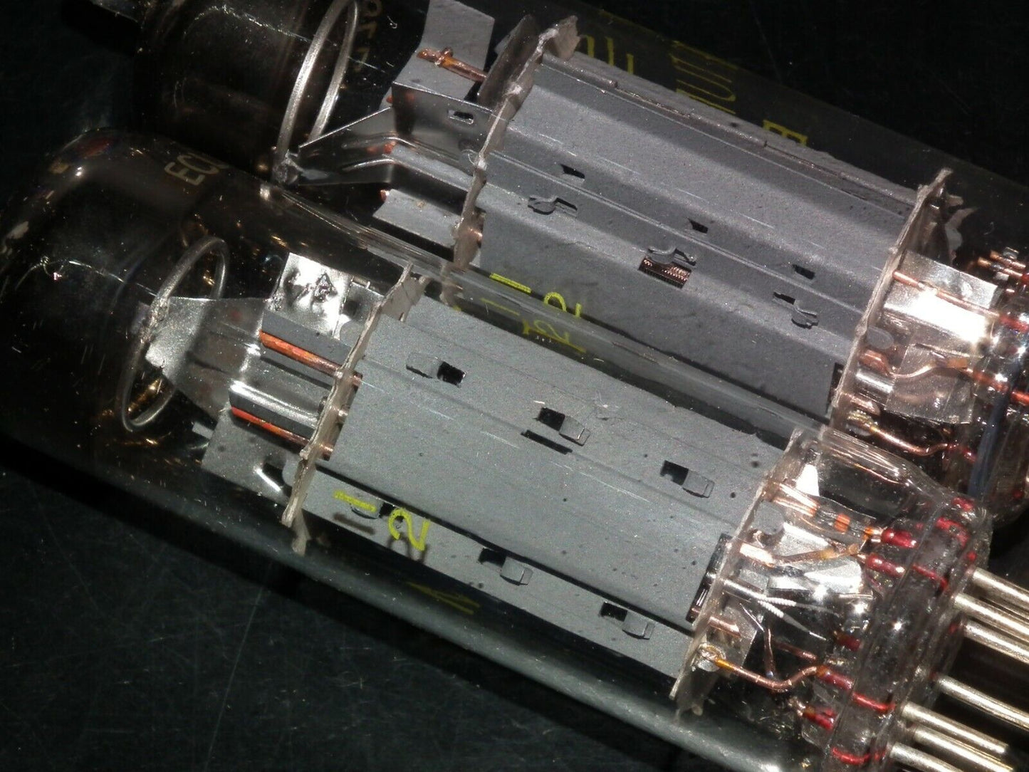 ECL82 Tungsram NOS NIB RARE Dual Stage Big Ring Getter, early 60s, the same code