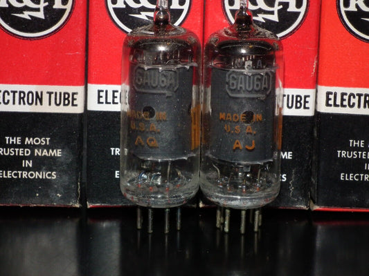 One (1 pcs) 6AU6A RCA EF94 Microphone pentode RARE Old Type - Low Noise Tested