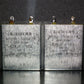 Two vintage Siemens PIO capacitors 0.25 uF / 250V Klangfilm tube audio 0.25 mfd