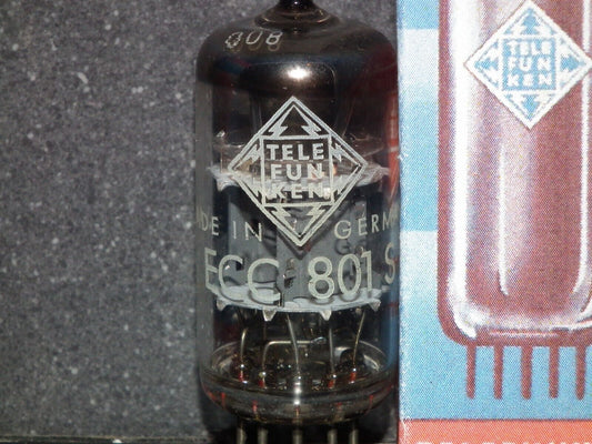 ECC801S Telefunken ECC81 Used Tested 100% Ulm plant, Diamond bottom