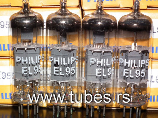 EL95 6DL5 Philips platinum matched quad (4 tubes) NOS NIB